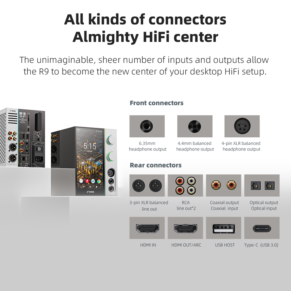 FiiO R9 Android Media streamer - огляд і ціна Dac Streamer Network Player