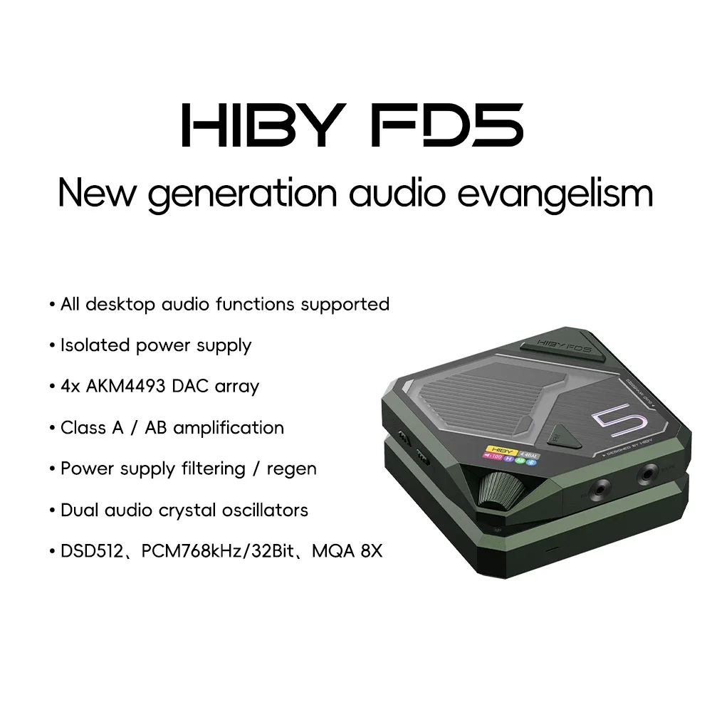 VoltSHiby Fd5 Usb Wireless Hea - огляд і ціна Dac Akm4493 Usb Dsd512