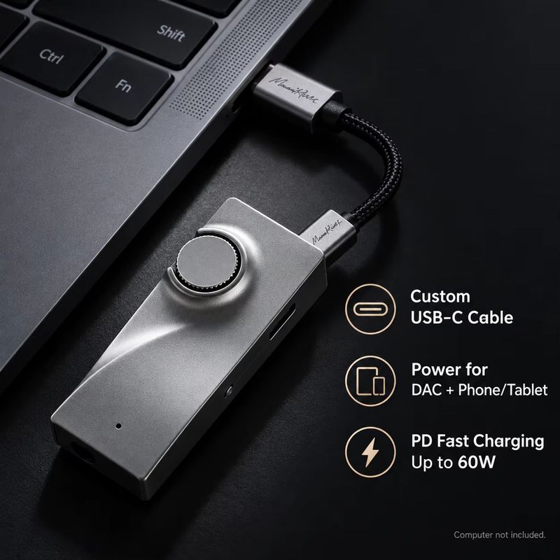 Moonriver3 Lossless Decoding D - огляд і ціна Portable Dac Dongle Usb C