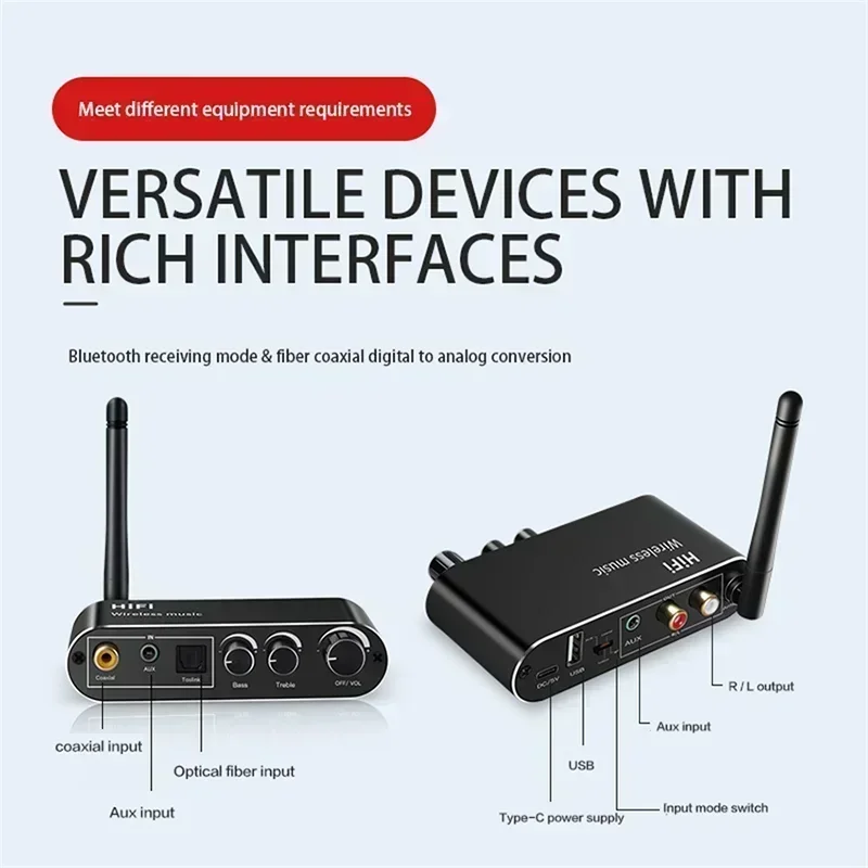 DAC Bluetooth 5.1 Audio Receiv - огляд і ціна Dac Usb Coaxial Optical Bluetooth