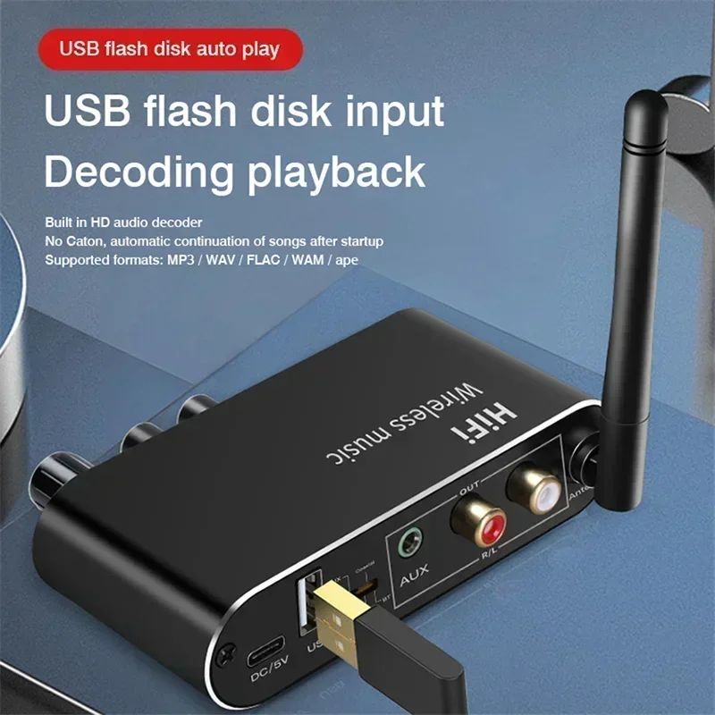 DAC Bluetooth 5.1 Audio Receiv - огляд і ціна Dac Usb Coaxial Optical Bluetooth