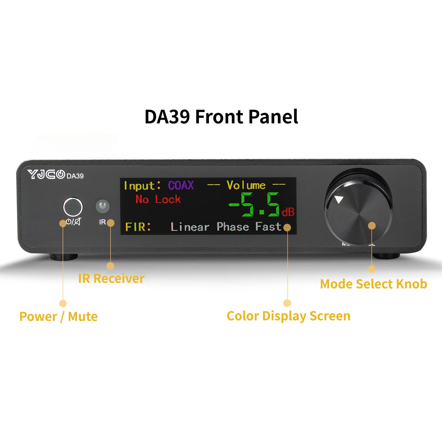 YJCO Desktop DAC Audiophile Gr - огляд і ціна Dac Usb Coaxial Optical Bluetooth