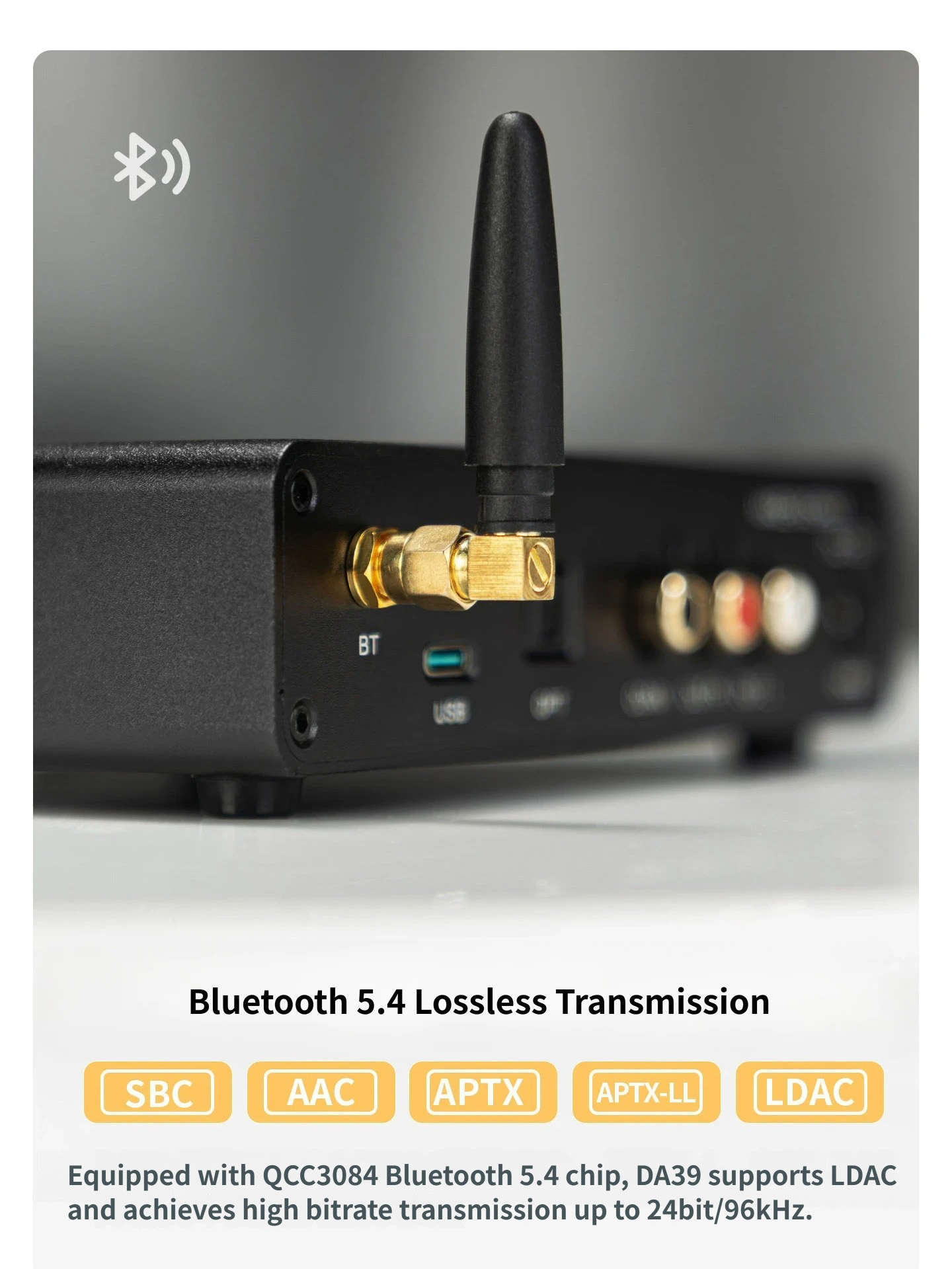 YJCO Desktop DAC Audiophile Gr - огляд і ціна Dac Usb Coaxial Optical Bluetooth