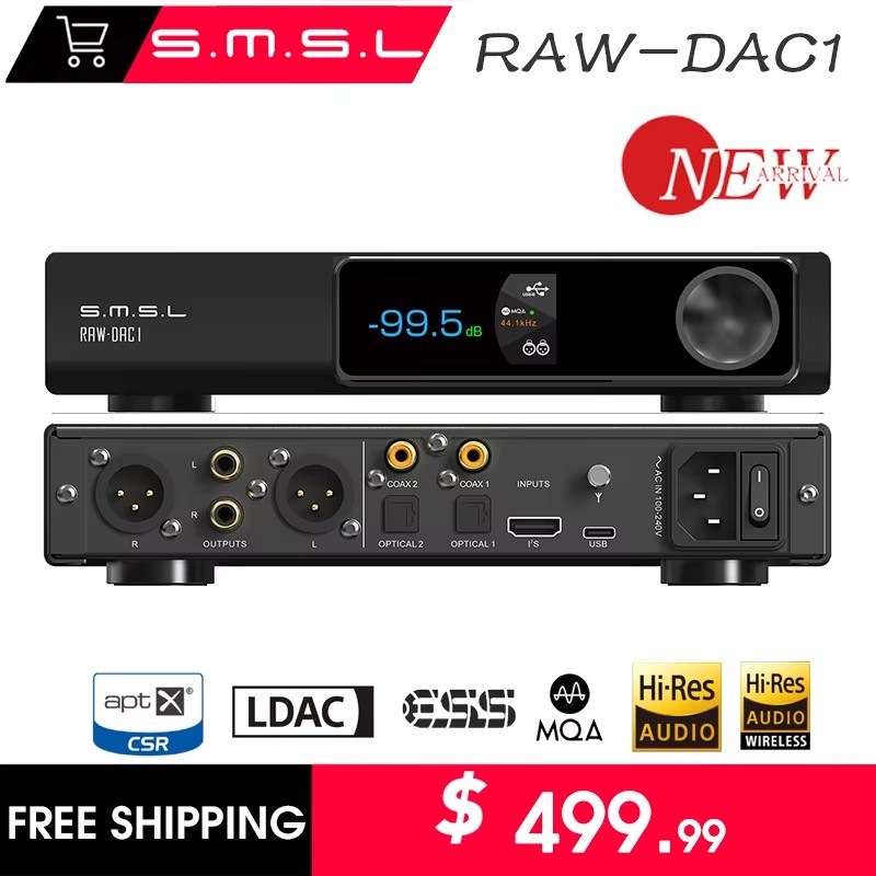 SMSL RAW-DAC1 Digital Audio De - огляд і ціна Ak4499 Dac Decoder