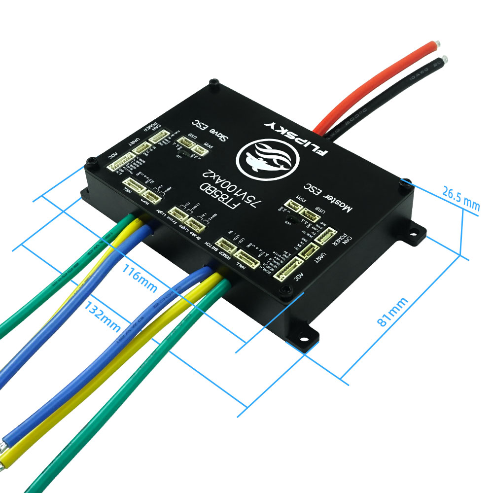 FLIPSKY FT85BD Dual ESC 84V 20 - огляд і ціна Dual Ess9038 Dac