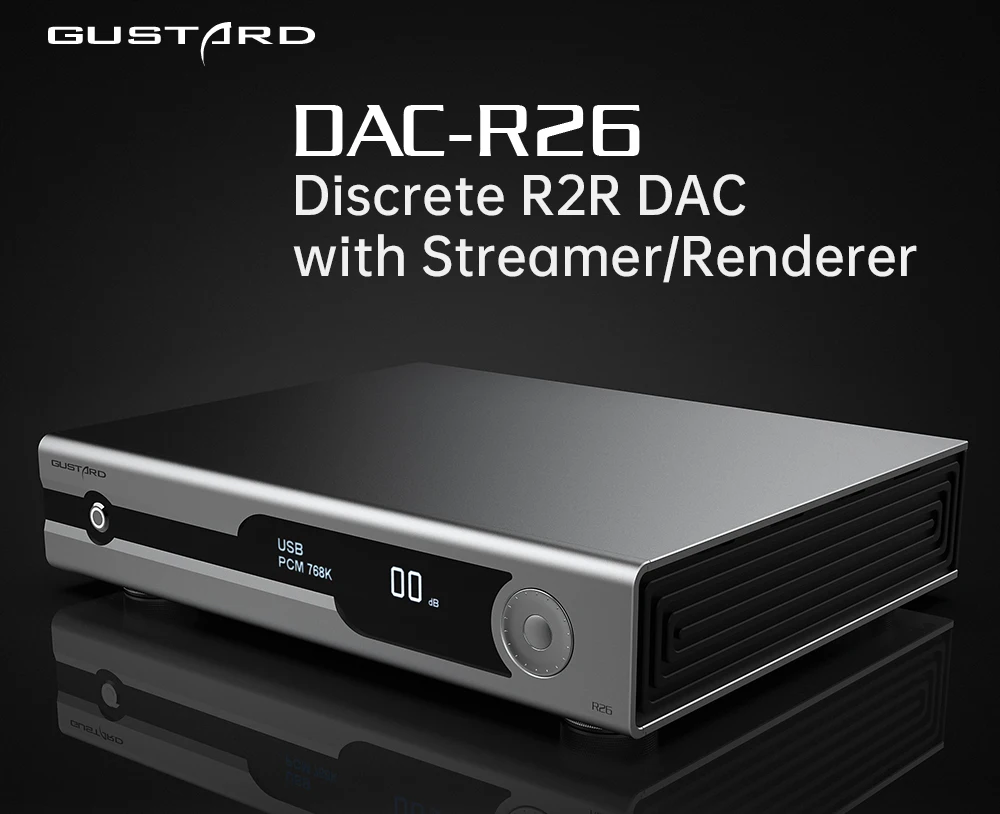GUSTARD DAC-R26 Discrete R2R D - огляд і ціна R2R Dac Balanced Xlr