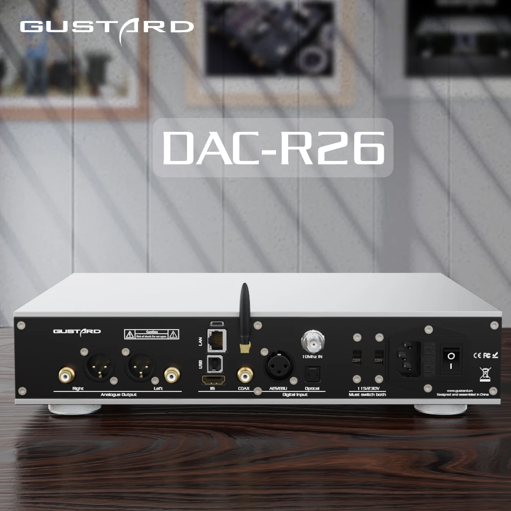 GUSTARD DAC-R26 Discrete R2R D - огляд і ціна R2R Dac Balanced Xlr