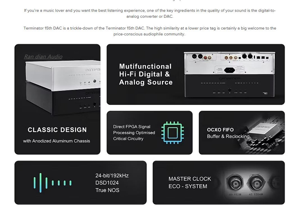 DENAFRIPS Hi-end TERMINATOR 15 - огляд і ціна R2R Dac Balanced Xlr