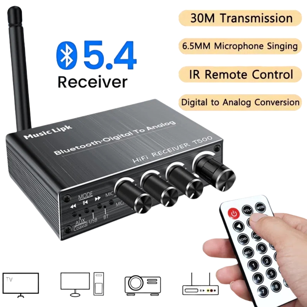 Bluetooth 5.4 Audio Receiver D - огляд і ціна Dac Usb Coaxial Optical Bluetooth