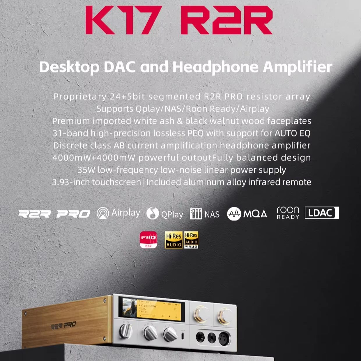 FIIO K17 R2R Desktop AMP Headp - огляд і ціна R2R Dac Balanced Xlr