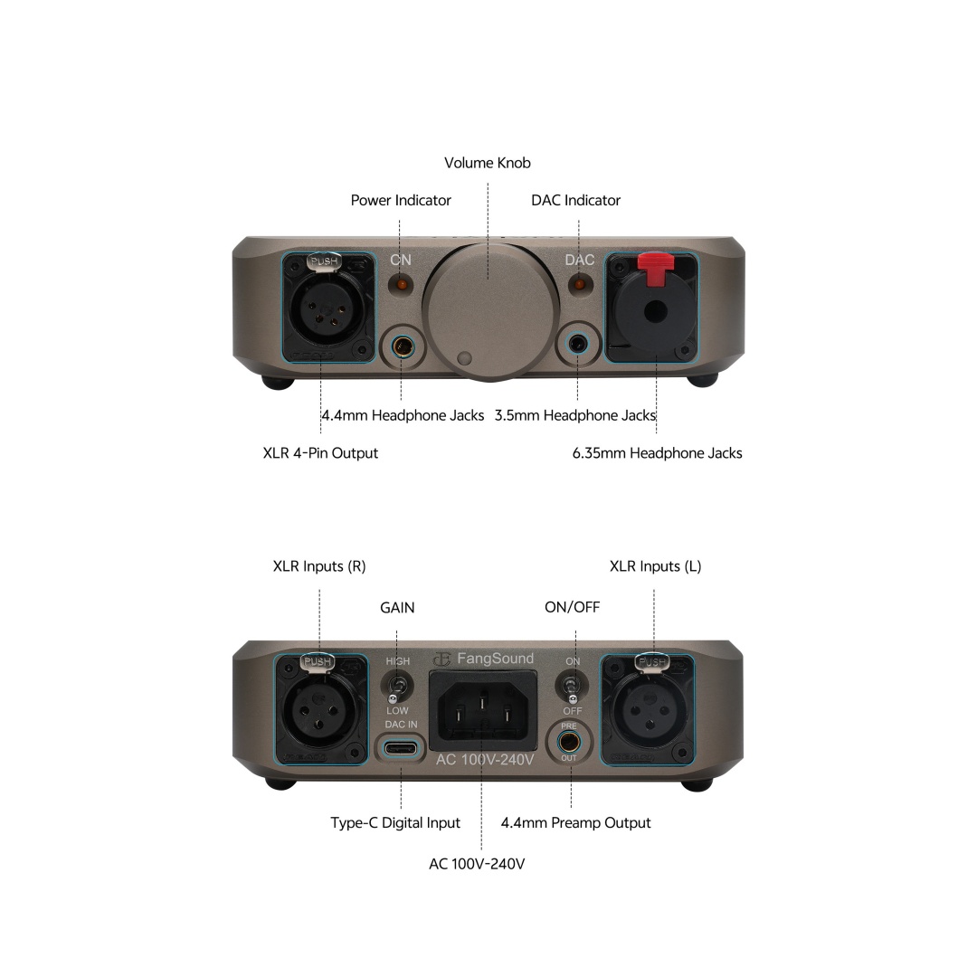 FangSound Silenos Integrated D - огляд і ціна R2R Dac Balanced Xlr