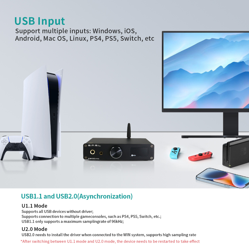 SMSL C200 PRO MQA LDAC DSD512  - огляд і ціна Dac With Headphone Amp Balanced