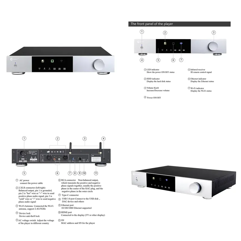 High-end All in One Solution D - огляд і ціна Dac Streamer Network Player