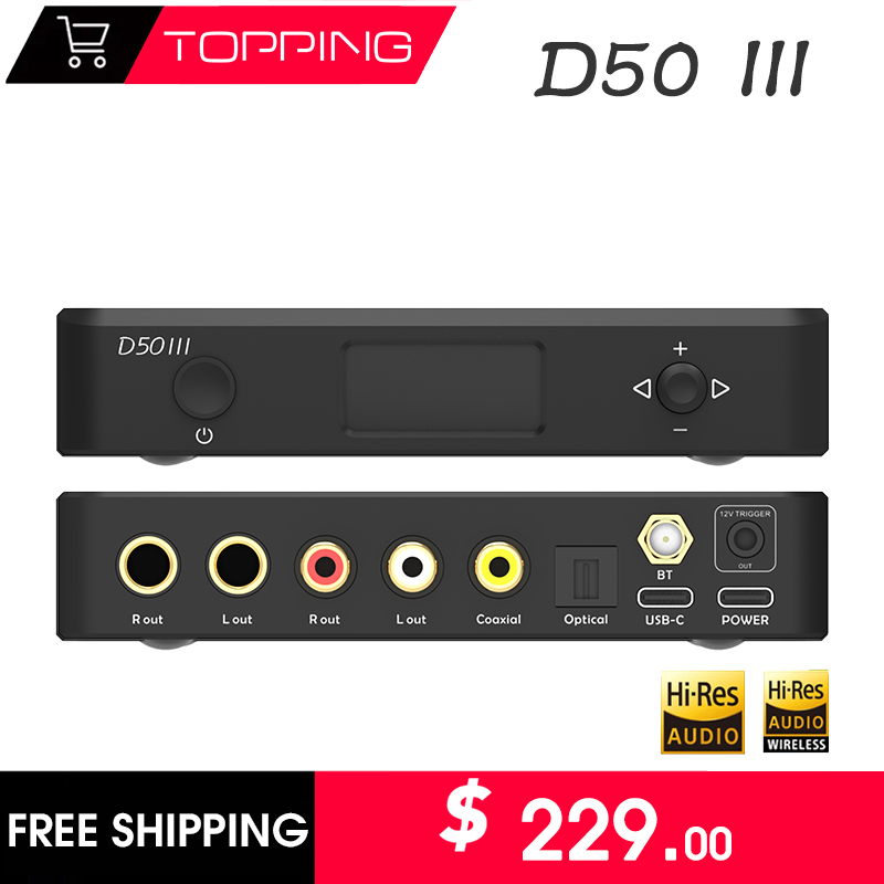 TOPPING D50III Digital Audio D - огляд і ціна Dac Usb Coaxial Optical Bluetooth