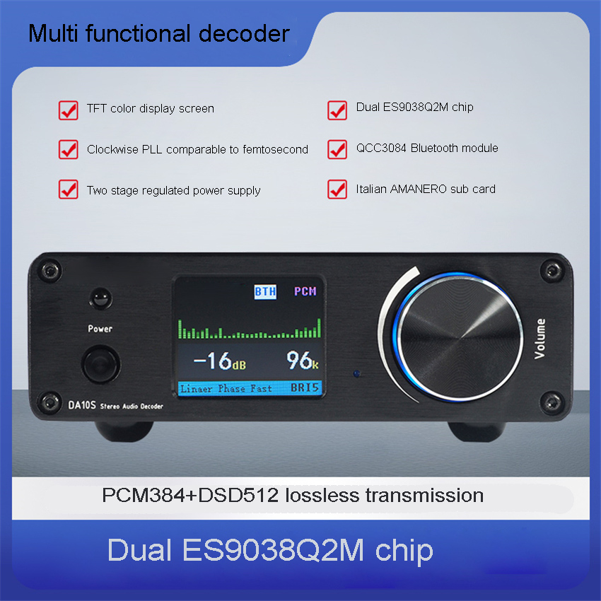 DA10S Dual ES9038 DSD512 Bluet - огляд і ціна Dual Ess9038 Dac