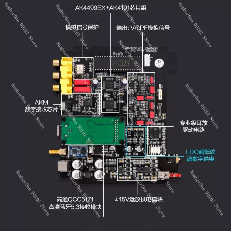 HiFi QCC5171 5.3 AK4499 DAC Au - огляд і ціна Ak4499 Dac Decoder