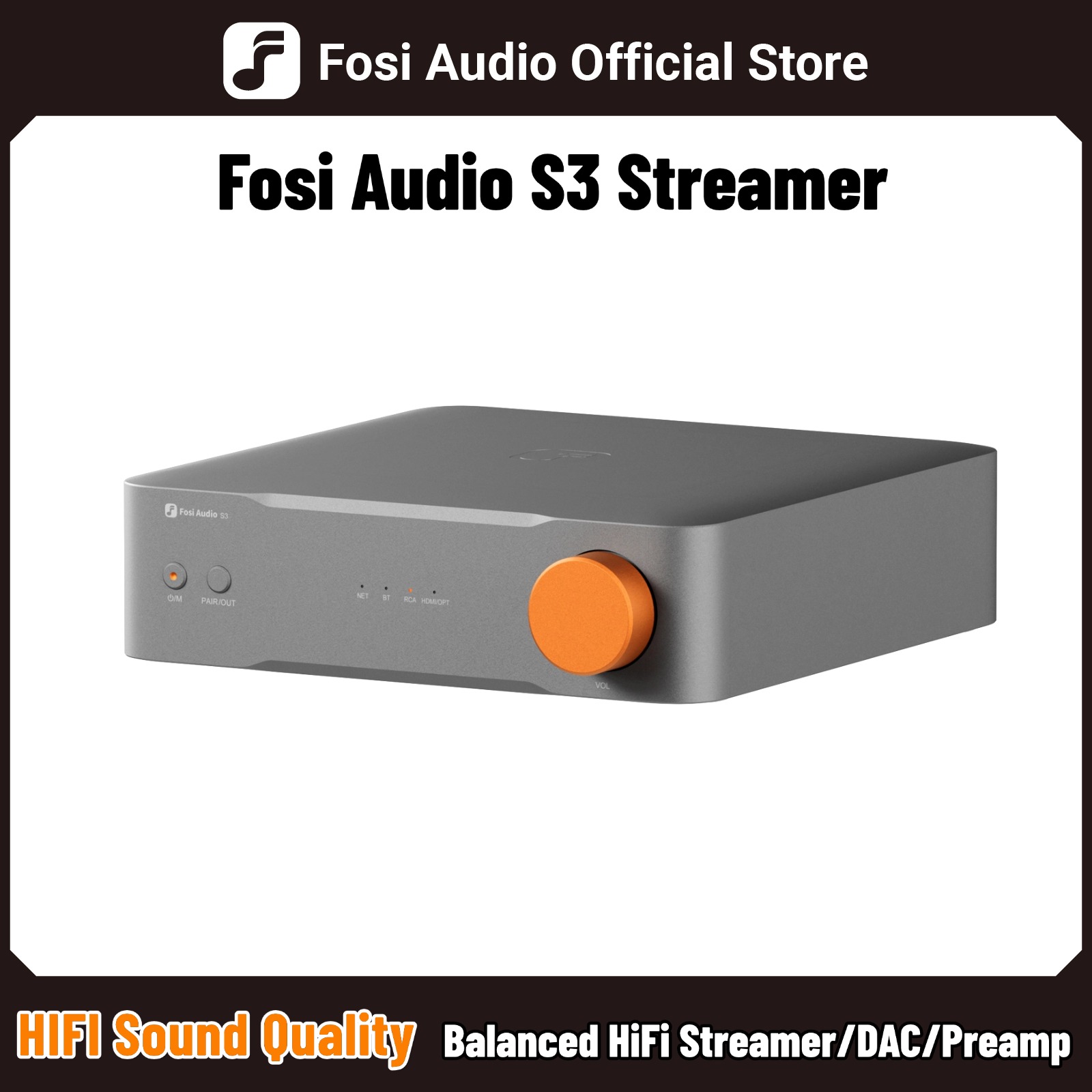 Fosi Audio S3 HiFi Music Strea - огляд і ціна Dac Streamer Network Player