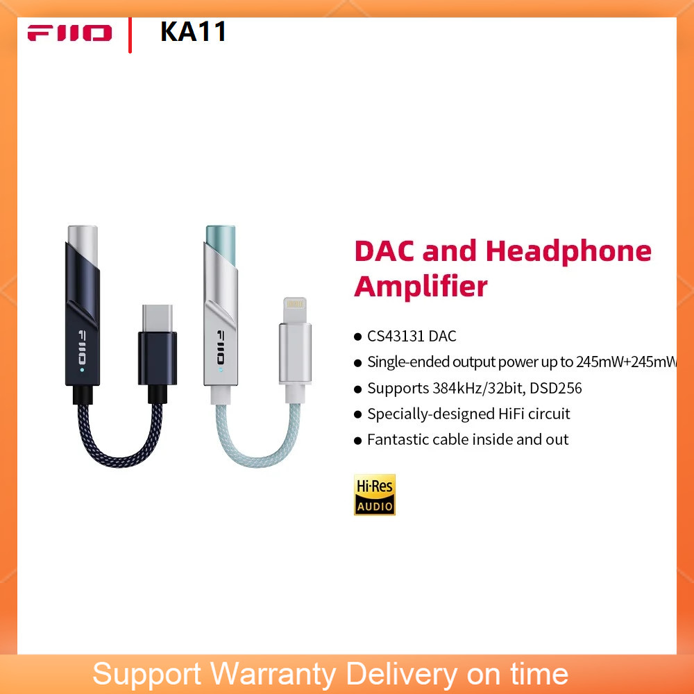 FiiO JadeAudio KA11 USB DAC AM - огляд і ціна Portable Dac Dongle Usb C