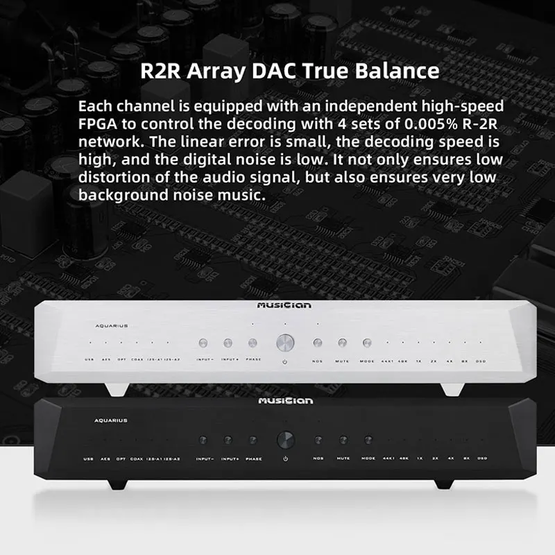MUSICIAN Aquarius R2R Array DA - огляд і ціна R2R Dac Balanced Xlr