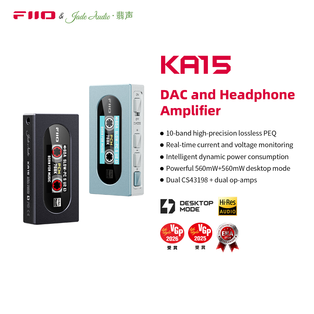 FiiO KA15 Portable USB DAC Hea - огляд і ціна Dual Ess9038 Dac