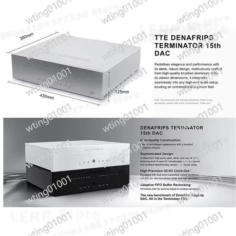 for DENAFRIPS TERMINATOR 15TH  - огляд і ціна R2R Dac Balanced Xlr