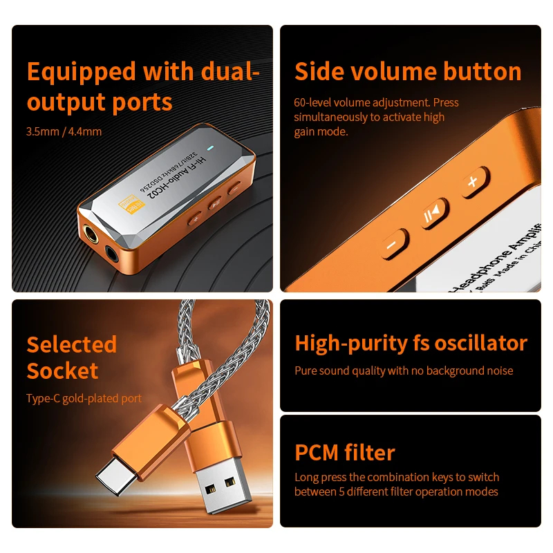 HC03 Type C to 3.5mm DAC Audio - огляд і ціна Portable Dac Dongle Usb C