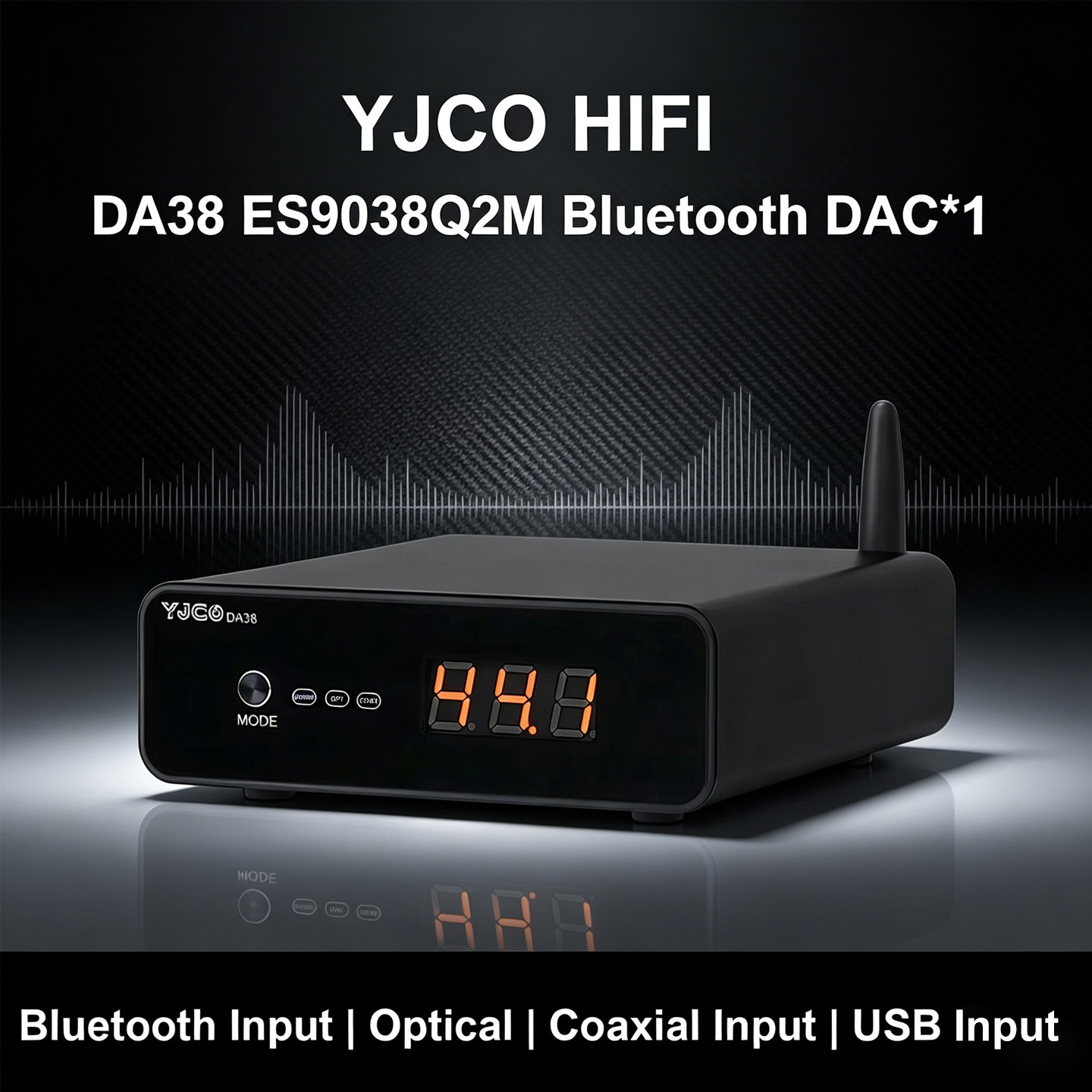 YJCO HiFi ES9038Q2M DAC Blueto - огляд і ціна Dac Usb Coaxial Optical Bluetooth