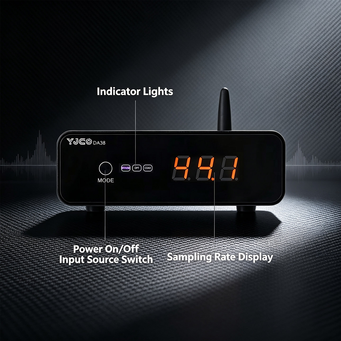 YJCO HiFi ES9038Q2M DAC Blueto - огляд і ціна Dac Usb Coaxial Optical Bluetooth